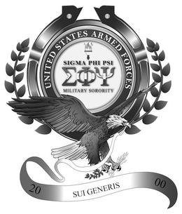 UNITED STATES ARMED FORCES SIGMA PHI PSI MILITARY SORORITY 20 SUI GENERIS 00 trademark