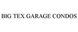 BIG TEX GARAGE CONDOS trademark