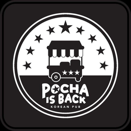 POCHA IS BACK KOREAN PUB trademark