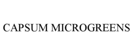 CAPSUM MICROGREENS trademark