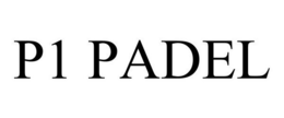 P1 PADEL trademark