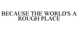 BECAUSE THE WORLD'S A ROUGH PLACE trademark
