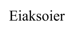 EIAKSOIER trademark