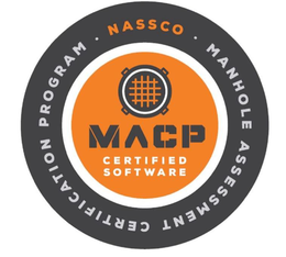 NASSCO MANHOLE ASSESSMENT CERTIFICATION PROGRAM MACP CERTIFIED SOFTWARE trademark