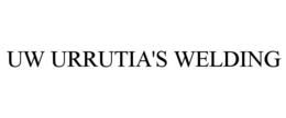 UW URRUTIA'S WELDING trademark