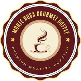MONTE ROSA GOURMET COFFEE PREMIUM QUALITY ROASTED trademark