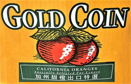 GOLD COIN CALIFORNIA ORANGES SPECIALLY SELECTED FOR EXPORT trademark