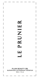 LE PRUNIER PLUM BEAUTY OIL SUPERFOOD ANTIOXIDANT BOOSTER 30 ML / 1 FL. OZ trademark