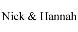 NICK & HANNAH trademark