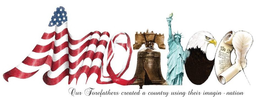 AMERICA OUR FOREFATHERS CREATED A COUNTRY USING THEIR IMAGIN · NATION trademark