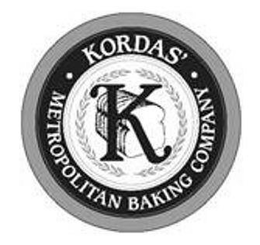K KORDAS' METROPOLITAN BAKING COMPANY trademark