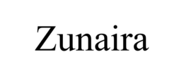 ZUNAIRA trademark