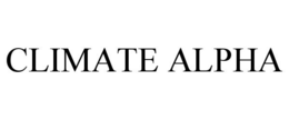 CLIMATE ALPHA trademark