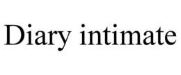 DIARY INTIMATE trademark