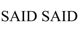 SAID SAID trademark