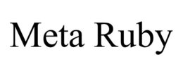 META RUBY trademark