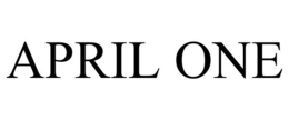 APRIL ONE trademark