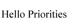 HELLO PRIORITIES trademark