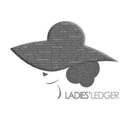 LADIES' LEDGER PROFIT HONOR LEAD BUILD GROWTH SISTERHOOD SUCCESS GIVING DILIGENCE GOALS FAITH IDEAS THRIVE ENTREPRENEUR FELLOWSHIP COMMUNITY LEADERSHIP ACHIEVEMENT FAMILY SECURE trademark