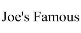 JOE'S FAMOUS trademark