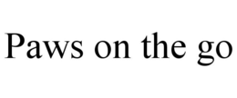 PAWS ON THE GO trademark