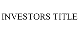 INVESTORS TITLE trademark