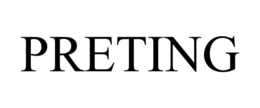 PRETING trademark
