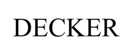 DECKER trademark