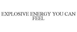 EXPLOSIVE ENERGY YOU CAN FEEL trademark