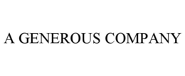 A GENEROUS COMPANY trademark