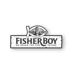 HIGH LINER SINCE 1899 FISHER BOY WE BRING THE FUN TO FISH trademark