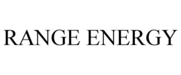 RANGE ENERGY trademark