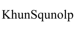 KHUNSQUNOLP trademark