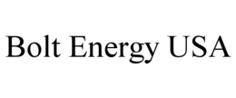 BOLT ENERGY USA trademark