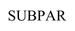 SUBPAR trademark