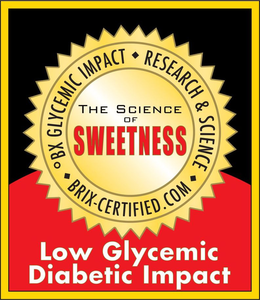 BX GLYCEMIC IMPACT RESEARCH & SCIENCE BRIX-CERTIFIED.COM THE SCIENCE OF SWEETNESS LOW GLYCEMIC DIABETIC IMPACT trademark