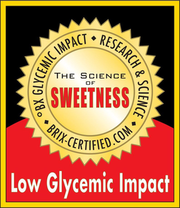 BX GLYCEMIC IMPACT RESEARCH & SCIENCE BRIX-CERTIFIED.COM THE SCIENCE OF SWEETNESS LOW GLYCEMIC IMPACT trademark
