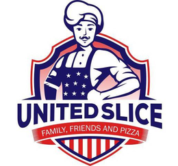 UNITED SLICE FAMILY, FRIENDS AND PIZZA trademark