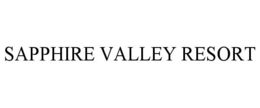 SAPPHIRE VALLEY RESORT trademark