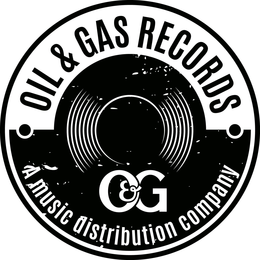 OIL & GAS RECORDS A MUSIC DISTRIBUTION COMPANY O&G trademark