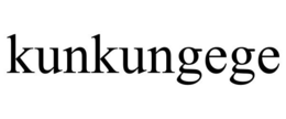 KUNKUNGEGE trademark