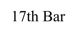 17TH BAR trademark