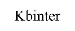 KBINTER trademark