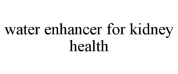 WATER ENHANCER FOR KIDNEY HEALTH trademark