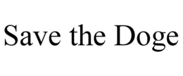 SAVE THE DOGE trademark