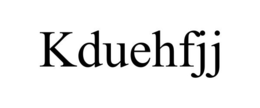 KDUEHFJJ trademark