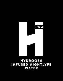 H TWO HYDROGEN INFUSED NIGHTLYFE WATER trademark