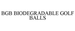 BGB BIODEGRADABLE GOLF BALLS trademark
