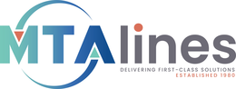 MTA LINES DELIVERING FIRST-CLASS SOLUTIONS ESTABLISHED 1980 trademark