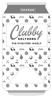 ORANGE CLUBBY SELTZERS THE #1 SELTZER IN GOLF trademark